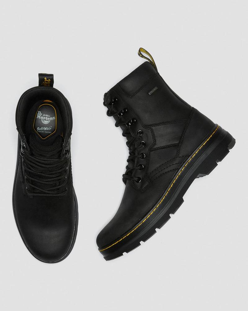 Dr Martens Iowa Waterdichte Poly Enkellaars Heren Zwart | NL 359KOR